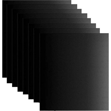 8 pcs/lot 50 x 40 cm pouce en téflon Fibre réutilisable antiadhésive barbecue rti Tapis de feuilles Portable facile à nettoyer extérieur pique-nique Fry cuisson barbecue outils noir (1/5)