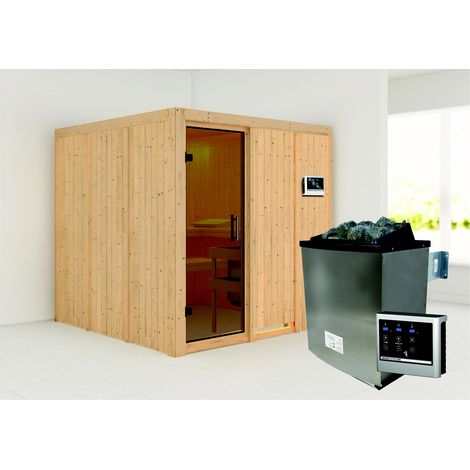Rodin Front, 9KW ext.Strg graphitfarbende Ganzglastür