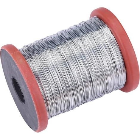 rouleau de fil de fer/acier inoxydable de 0,5 mm et de 500 g pour outils de cadres de ruche (1/4)