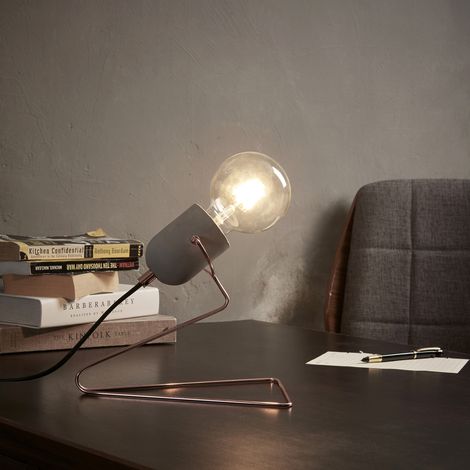 Versanora Stylish LED Nachttisch-Lampe Rotgold Modern Lighting VN-L00023-EU (1/4)