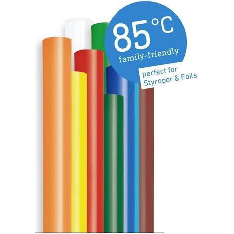 Steinel Bâtons de colle 7 mm 150 mm multicolore, rouge, jaune, vert, orange, blanc, marron, noir 96