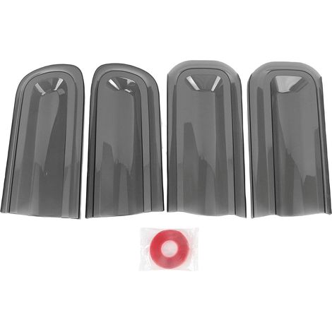 Rear Light Covers, Smoked Black PMMA Protectors for Enhanced Style and Scratch Protection, with Double-Sided Adhesive Tape, Compatible with JK 2007-2018 (1/5)