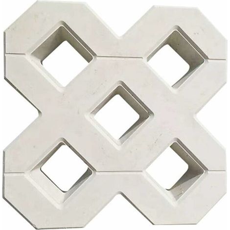Moule A Pavé,Moule Pour Dalles En Beton Bricolage Square Garden Chemin béton plastique Brique de pavage Propylène Pavement Mold Walkway Jardin Bâtiments Accessoires Moule Beton (40X40C (1/4)