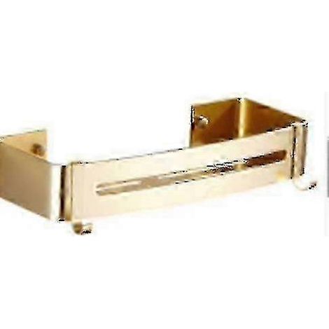 Ensemble d'accessoires de salle de bain, étagère d'angle de douche à un seul niveau, porte-shampoing, étagère de rangement de cuisine, perforatrice (1/2)