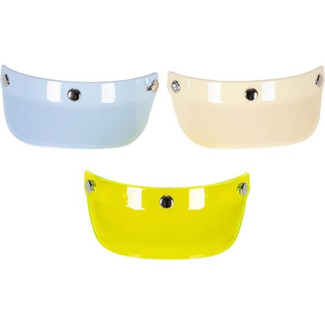 Universelles 3-Druckknopf-Visier für Motorradhelme, offene Klapphelme, Windabweiser (1/5)