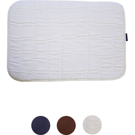 Sottofascia Daslo in cotone trapuntato set 2 pz 45x30 cm: 45 x 30, Bianco