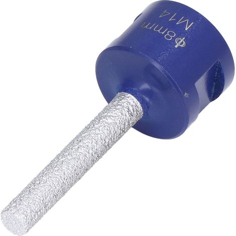 Fraise diamant doigt brasage sous vide meule M14 pour porcelaine céramique dure 8mm (1/5)