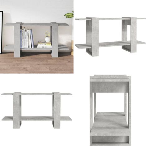 Bücherregal Betongrau 100x30x51 cm Holzwerkstoff - Bucherregal - Holzmöbel - Wohnraumgestaltung - Aufbewahrungslösung - Grau - Home & Living (1/5)