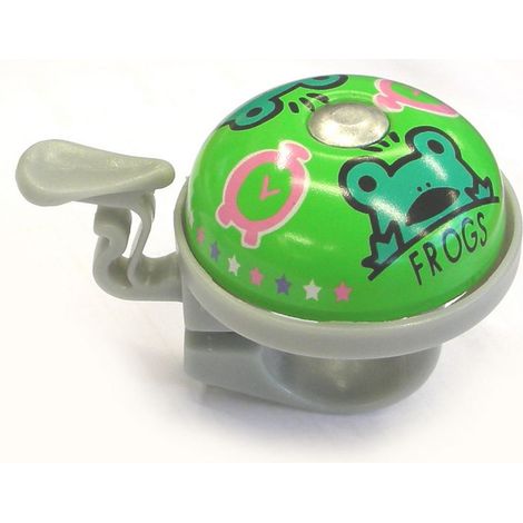 ON BIKE Campanello Bici Bambino Universale Con Grafica Rana