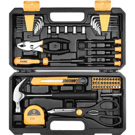 Hydraulisches Crimpwerkzeug, 15 Tonnen Tragkraft, robuste Stahlkonstruktion, gelb (1/2)