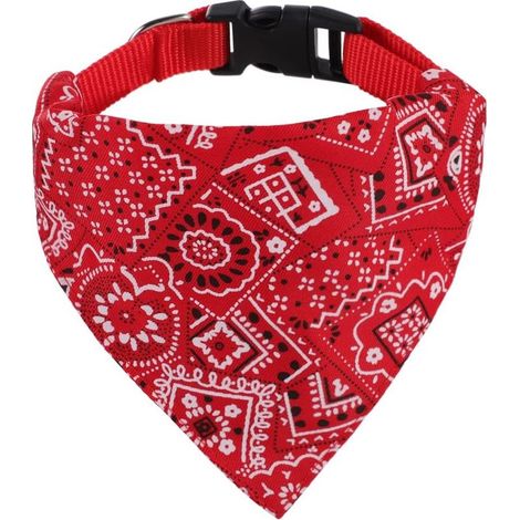QAZQA Chiens de Mode Bandana, Bandana Chien Collier Lavable Bandana Chien Écharpe Reglable 37-58cm pour Chiot Chat Animal de Compagnie Déguisement (1/5)