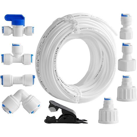 Anschlussset für Kühlschrankwasserleitungen und Installationsset für Kompressor-Eisbereiter, mit Rohr mit Außendurchmesser (FMY) von Qu.