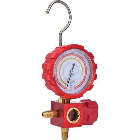 Manomètre de climatisation haute pression avec indicateur de niveau G1/4