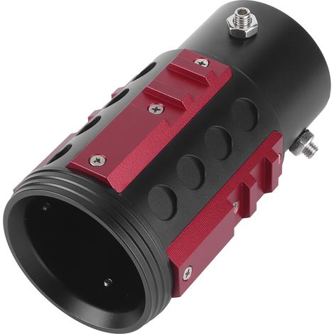 Embout de Sortie d'Échappement Universel en Alliage d'Aluminium Style Industriel pour Tuyau 38-63mm Rouge (1/5)
