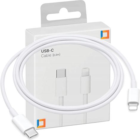 CO2-Ladegerät, kurzes USB-C-Schnellladekabel für Lightning iPhone 0,5 m (1/5)