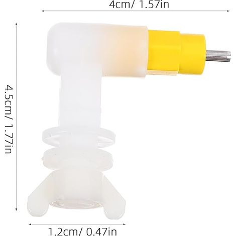Water Nipple for Chickens, Hens, Rabbit, Poultry, Transparent (1/4)