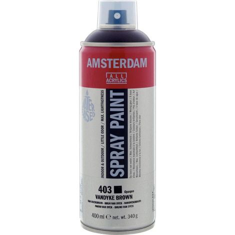Bombe de peinture Amsterdam 400 ml brun van dyck (1/2)