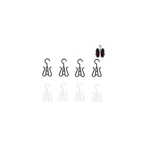 8 Suspendre Chaussures en Plastique Crochets Doubles, Présentoir en Plastique de Pantoufle, Présentoir de Pantoufles, Convient pour de Chaussures et Un Usage Domestique (Blanc, Noir) (1/5)