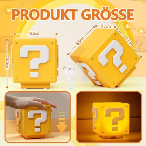 Veilleuse enfant JeiibrZui - Tasse à café en silicone - 7 couleurs à intensité variable - Minuterie - Rechargeable USB-C - Lampe de table douce pour la décoration de chambre et cadeau (1/5)