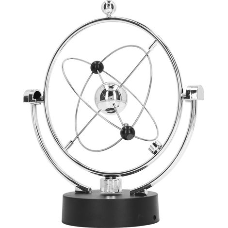 Boule à mouvement perpétuel, système solaire électronique, orbite magnétique, ornement de bureau (1/5)