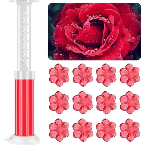 Gel limpiador de inodoros, aroma floral, fácil aplicación, rojo rosado, 4 unidades (1/2)