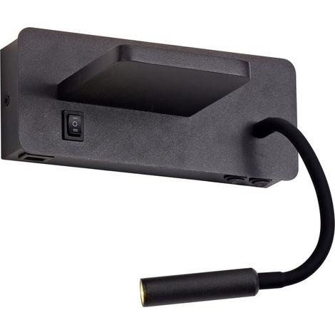 Lampada da parete LED Rob2 5W+3W USB e caricabatteria wireless (1/5)