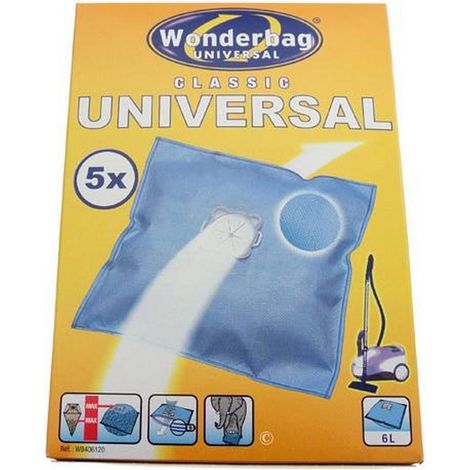 Boîte de 5 sacs microfibres WONDERBAG (44510-44366) (WB406120) Aspirateur ROWENTA, MOULINEX, CALOR