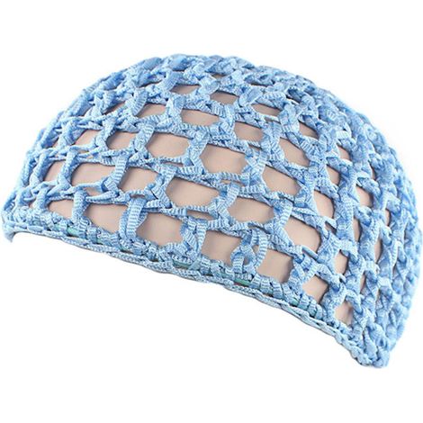 Filet à cheveux en maille, bonnet crocheté, filet à cheveux en résille, cache-cou, ornement pour dormir (1/5)