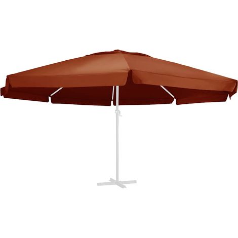Maison Exclusive - Telo di Ricambio per Ombrellone Terracotta 610 cm