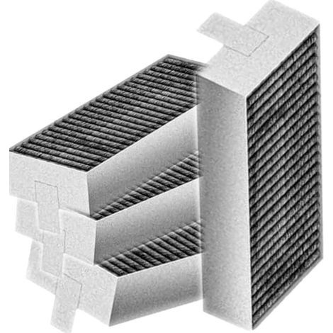 Lot de 4 Filtre à charbon actif de rechange pour hotte aspirante compatible avec Bosch Siemens 17004796, Bosch HEZ9VRUD0, Siemens HZ9VRCR0, Neff 17004806, Z821VR0, Gaggenau CA28211 Filtre de hotte (1/5)