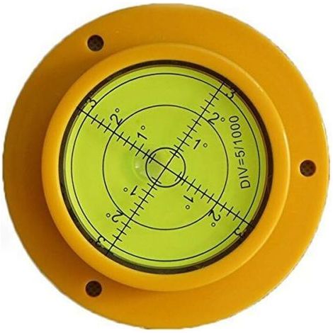 90mm Precision Round Spirit Level with Mounting Holes for Motorhomes (1/4)