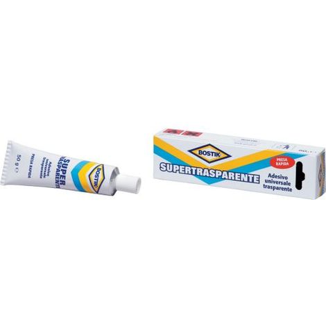 Adesivi Bostik Supertrasp Trasparente Tubetto Gr.  50 Conf.24Pz