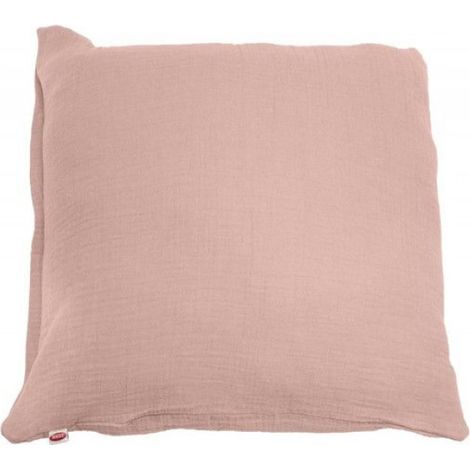 Taie D Oreiller - Mousseline - 40x40 Cm - Fermeture Eclair - Rose - 1 Piece