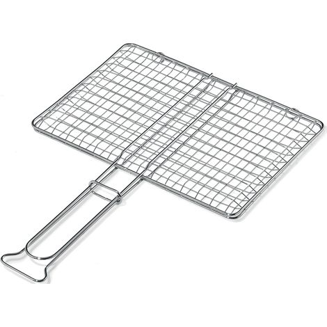 GRATICOLA DOPPIA IN ACCIAIO cm 35x40  - OMPAGRILL