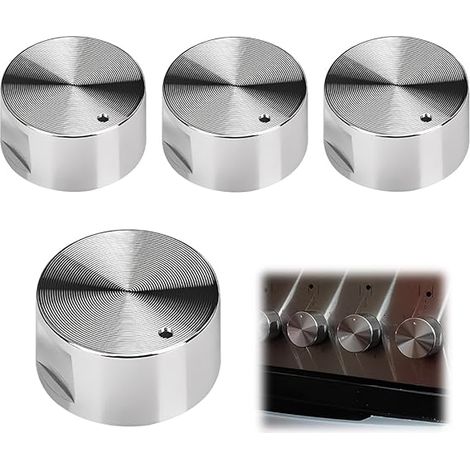 Universal Gas Cooker Knob in Metal, Inner Diameter 6 mm for Oven and Cooker (1/5)