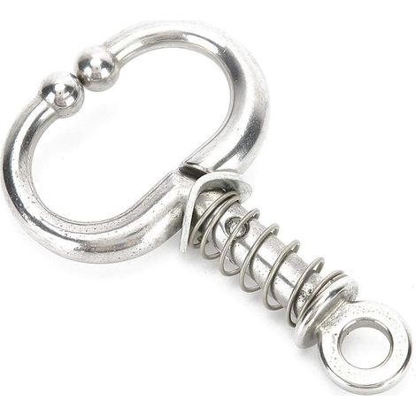 Anneau de Nez de Bovin Type Ressort, Pince Nasale pour Taureau, Accessoire d'Élevage en Métal, Sans Perforation (1/5)