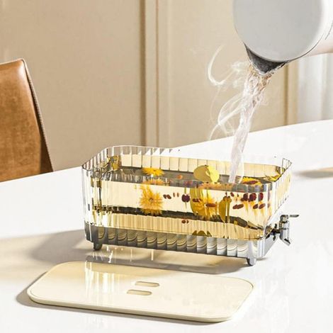 Infuseur À Thé - Capacité 2 L - Pour Thé Froid Et Infusions - Jaune - 1 Pièce (1/5)