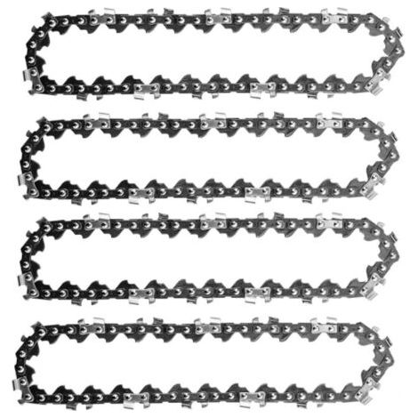 4PCS 4 Pouces Mini Tronçonneuse ÉLectrique Sans Fil Chaîne De Scie À Chaîne Pour La Coupe Du Bois Branches D'arbres ÉLagage Cour Jardinage (1/5)