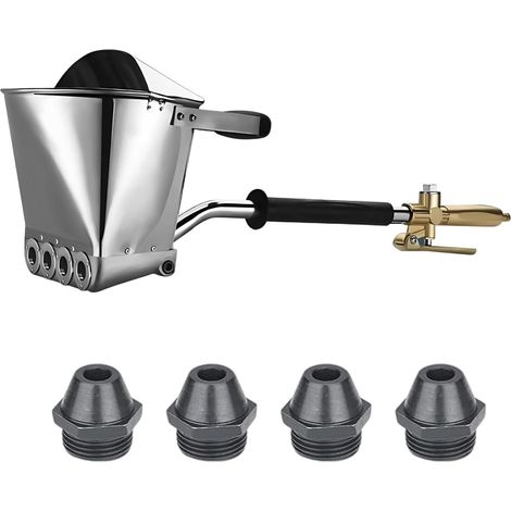 Lot de 4 pistolets de nettoyage à jet - 3,5 l - Pistolet de pulvérisation de ciment pneumatique - Pour mortier de joints, pistolet à ciment, machine de nettoyage - Outil de peinture pour murs et (1/5)