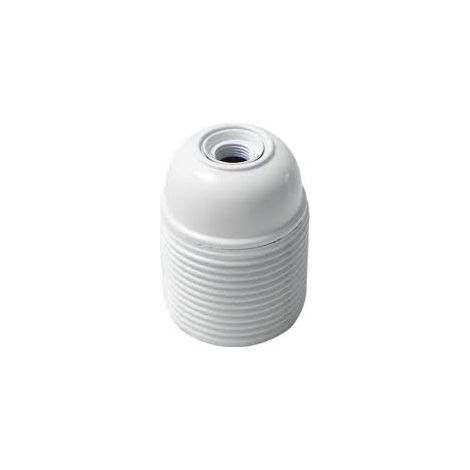 PORTALAMPADA FILETTATO E27 Colore Bianco - LAMPO