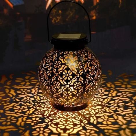 Solar Garden Lantern LED Outdoor Decorative Solar Lantern Waterproof IP44 Outdoor Solar Lighting Wireless Lantern Lamp (1/4)