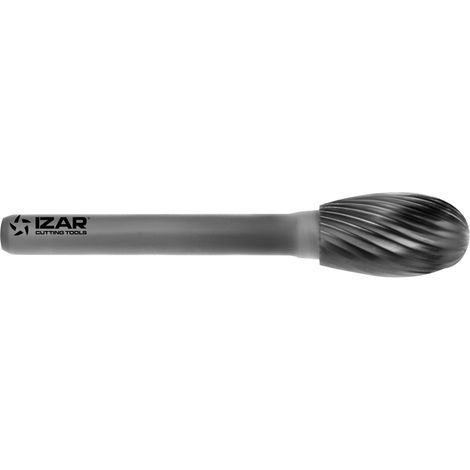 Fresa Rotativa Metal Duro Tipo E Gota-Oval - 9257 - 03,00X03,00 mm Dent.3 IZAR (1/4)