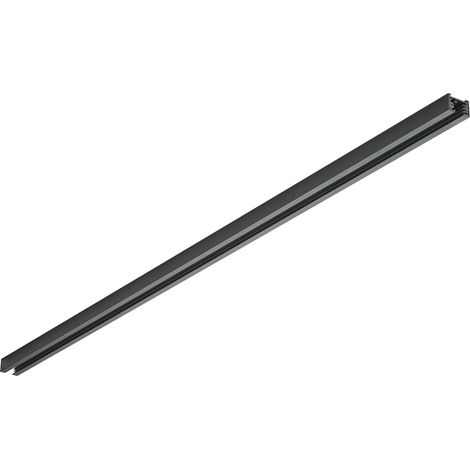 Binario per Faretti Spot in Metallo Nero 100 cm Duoline GD Trio (1/2)