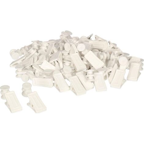 Lot de 100 clips pour rail de plafond pour rideaux-NANOTEH (1/5)
