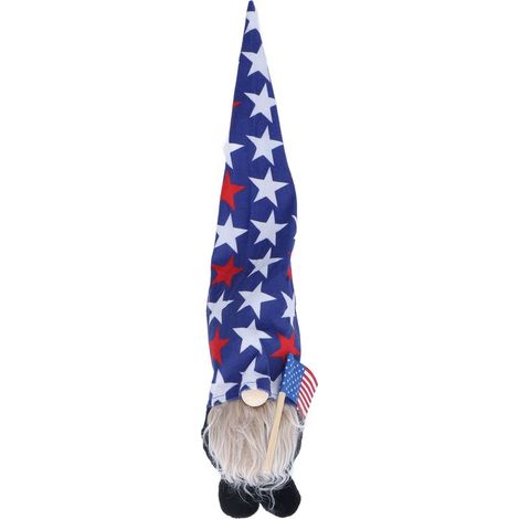 Poupée gnome mignonne sans visage, naine décorative patriotique, ornement pour bureau, salon, chambre, barbe grise (1/5)
