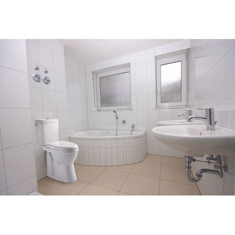 ONDEE - Inodoro alto de ceramica blanca sin brida para 1 mejor higiene ALTI SH (1/5)