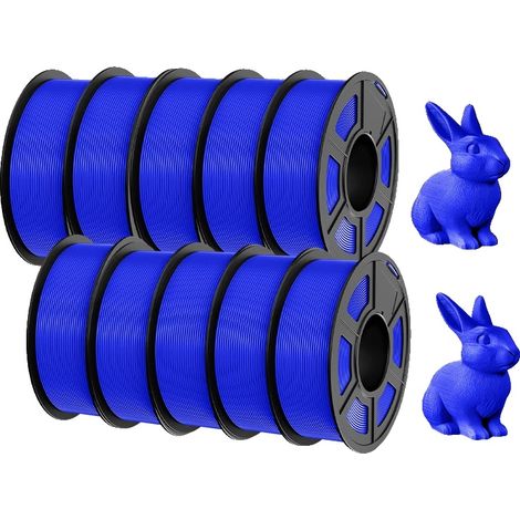 Filamento per stampante 3D, materiale ecologico, elevata percentuale di successo nella stampa, PETG blu (1/2)