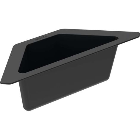 Schock Eckschale aus Kunststoff in Schwarz (1/2)