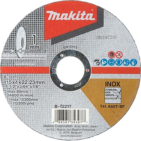DISQUE À TRONÇONNER FIN 150X1,6X22,23MM MAKITA E-13742 (1/3)