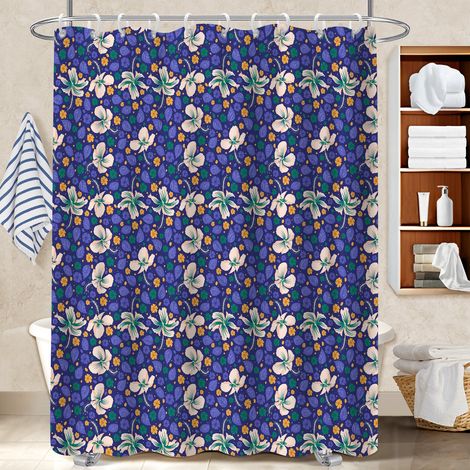 Voile de douche polyester 180x180 séchage rapide polyester pour salle de bain pour loft industriel (1/5)